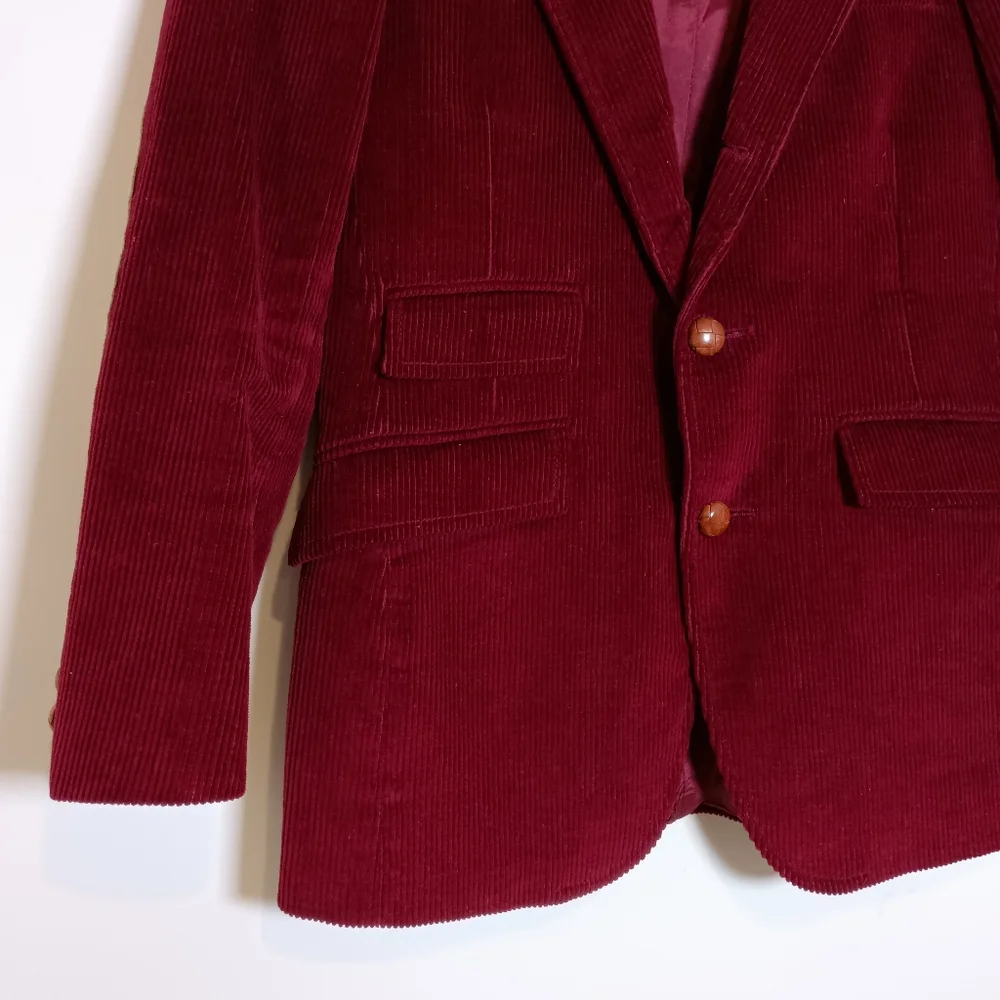 Vintage Polo Ralph Lauren Boys Single Breasted Corduroy Blazer Sport Coat